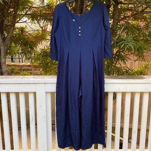 Jeffrey and Dara by Linda Hurley navy blue romper size 11/12